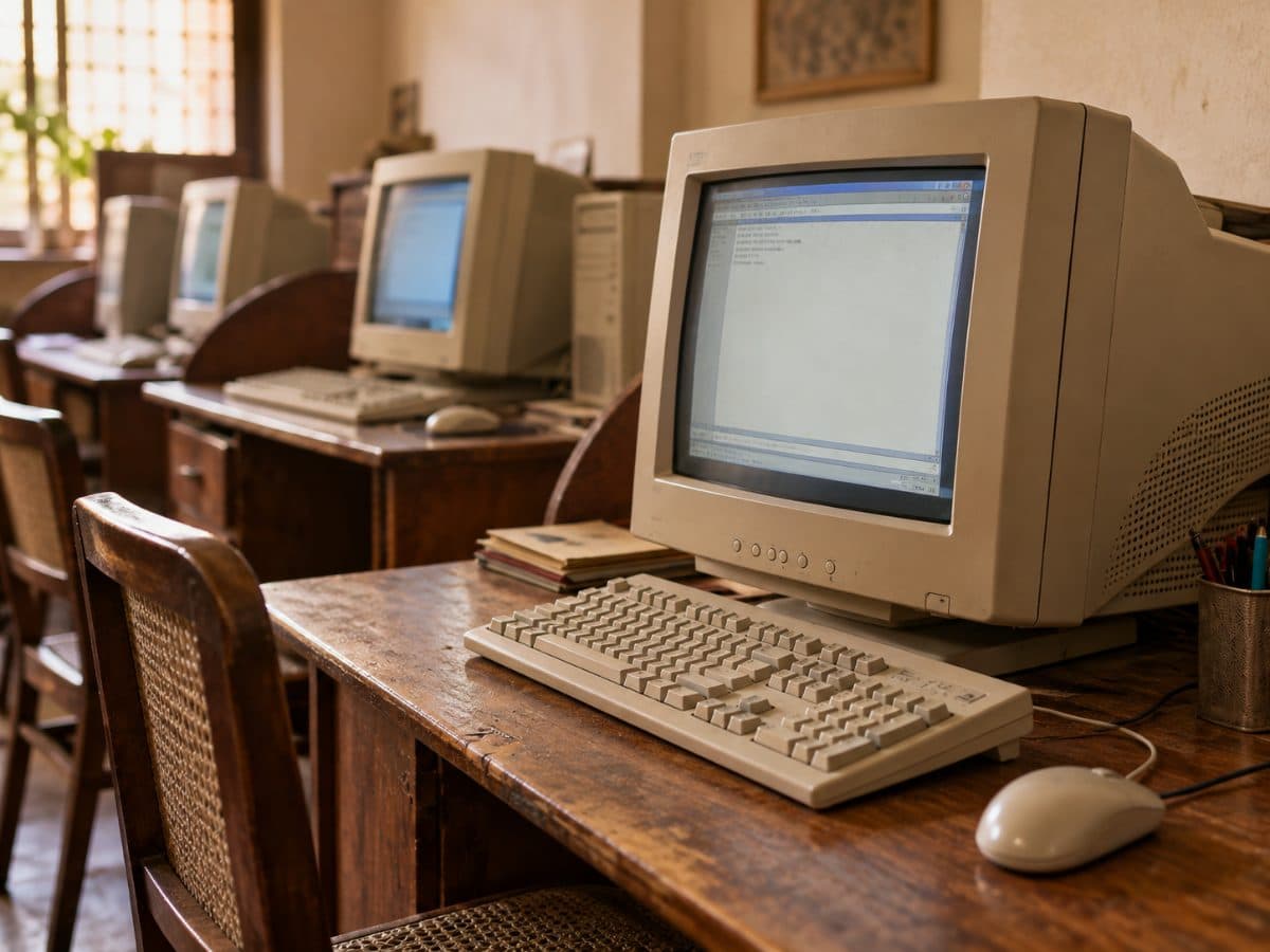 1990 के दशक का साइबर कैफ़े, सांकेतिक चित्र